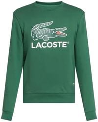 Lacoste - Logo-Print Crew-Neck Sweatshirt - Lyst