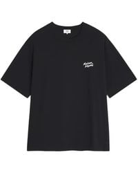 Maison Kitsuné - Logo-Print T-Shirt - Lyst