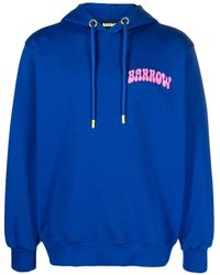 Barrow - Logo-Print Cotton Hoodie - Lyst