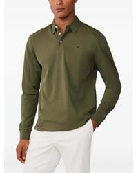 Hackett - Long-Sleeve Embroidered Polo Shirt - Lyst