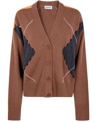 Mrz - Argyle-Pattern Cardigan - Lyst