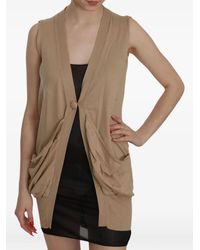 Pink Memories - Gedrapeerd Mouwloos Vest - Lyst