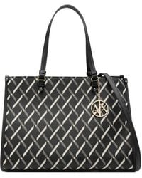 ARMANI EXCHANGE - Handtasche mit geometrischem Muster - Lyst