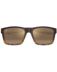 Maui Jim - Occhiali Da Sole The Flats Squadrati Tartarugati - Lyst