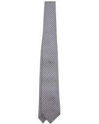 Brunello Cucinelli - Geometric-Pattern Silk Tie - Lyst
