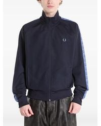 Fred Perry - Contrast-Tape Laurel Track Jacket - Lyst