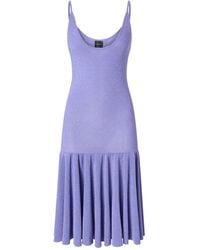 Pinko - Mini Dress With Shoulder Straps And Pleats - Lyst