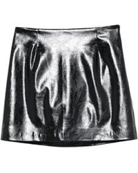 Manuel Ritz - Crinkled-Finish Mini Skirt - Lyst
