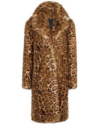 Rabanne - Leopard Print Faux-fur Coat - Lyst
