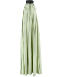 Ferragamo - Collar Pleated Dress - Lyst