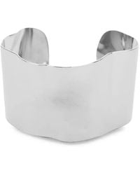 Semicouture - Tina Wavy-Edge Cuff Bracelets - Lyst