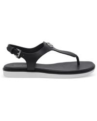 MICHAEL Michael Kors - Logo Buckle Sandals - Lyst