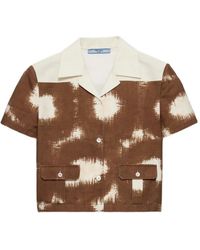Prada - Printed Canvas Shirt - Lyst