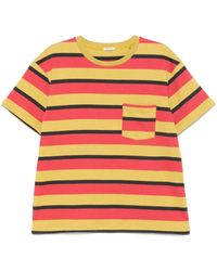 Bode - Rec Gestreept T-Shirt Met Zak - Lyst