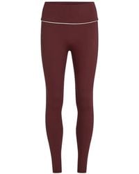 KARL LAGERFELD - Contrast-Piping Athleisure Leggings - Lyst