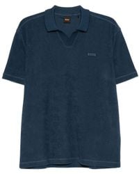 BOSS - Logo-Embroidered Cotton T-Shirt - Lyst