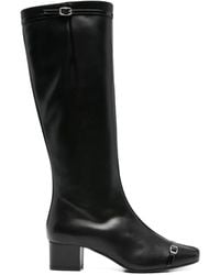CAREL PARIS - Bottes En Cuir À Détail De Boucle - Lyst
