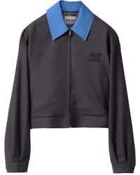 Miu Miu - Bomberjacke aus Gabardine - Lyst