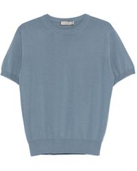 Canali - Short-Sleeve Knitted T-Shirt - Lyst