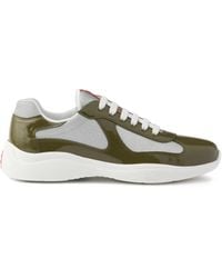 Prada - America's Cup Vernice Bike Low Top Sneaker - Lyst
