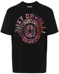 Just Cavalli - Tiger Head-Print T-Shirt - Lyst