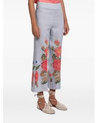 Greek Archaic Kori - Pantalones con bordado floral - Lyst