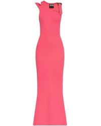 Versace Jeans Couture - Ribbed Maxi Dress - Lyst