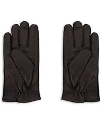Orciani - Stitched-Detail Leather Gloves - Lyst