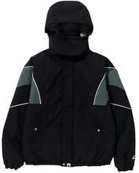 A Bathing Ape - Panelled High-Neck Jacket - Lyst