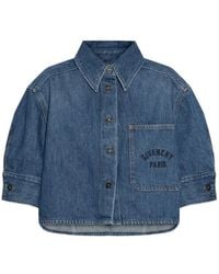 Givenchy - Top Met Opgestikte Zak En Korte Mouwen - Lyst