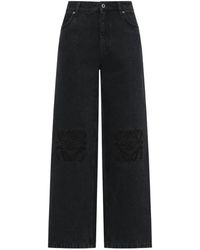 Loewe - Anagram Baggy Jeans - Lyst