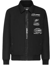 Philipp Plein - Logo-Patch Matte-Finish Bomber Jacket - Lyst