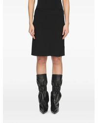 Rick Owens - Bias-Cut Ribbed-Waist Mini Skirt - Lyst