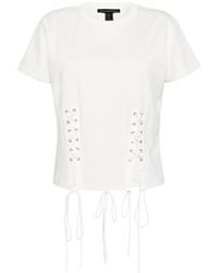 Kiki de Montparnasse - T-Shirt Mit Schnürung - Lyst