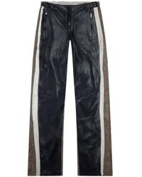 DIESEL - Side-Stripe Straight-Leg Trousers - Lyst