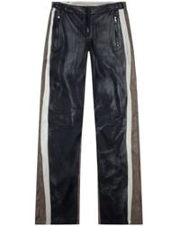 DIESEL - Side-Stripe Straight-Leg Trousers - Lyst