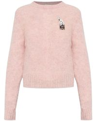 Loewe - Appliqué Crew-Neck Sweater - Lyst