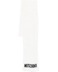 Moschino - Ribbed Logo Scarf - Lyst