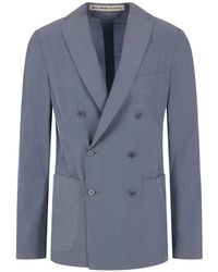 Meta Campania Collective - Double-Breasted Silk Blazer - Lyst
