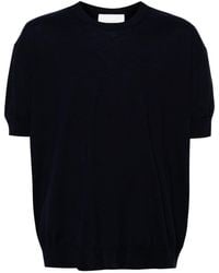 Jil Sander - T-shirt en laine à col rond - Lyst