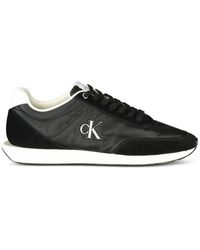 Calvin Klein - Logo-Patch Lace-Up Sneakers - Lyst