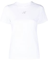 Axel Arigato - Muse Logo-embroidered Organic Cotton T-shirt - Lyst