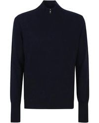 Ballantyne - Half-Zip Cashmere Polo Shirt - Lyst
