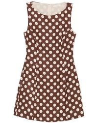 Faithfull the Brand - Lydie Polka-Dot Mini Dress - Lyst