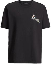 Balmain - Embroidered Insect T-Shirt - Lyst