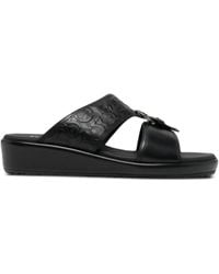 Ferragamo - Murray Leather Sandal - Lyst