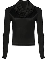 RTA - Long-Sleeve Hooded Jersey Top - Lyst