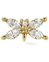 Lark & Berry - 14Kt Butterfly Diamond Stud Earring - Lyst