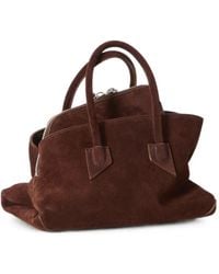 The Attico - Mini La Passeggiata Suede Tote Bag - Lyst