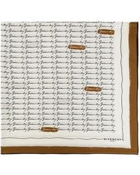 Givenchy - Logo-Print Silk Scarf - Lyst